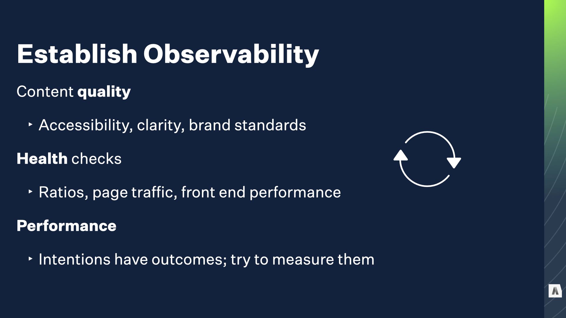 Establish Observability