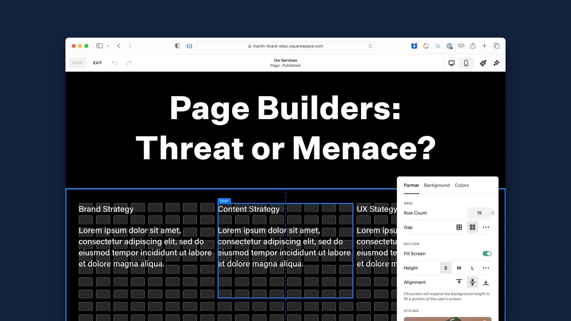 Page Builders: Threat or Menace?