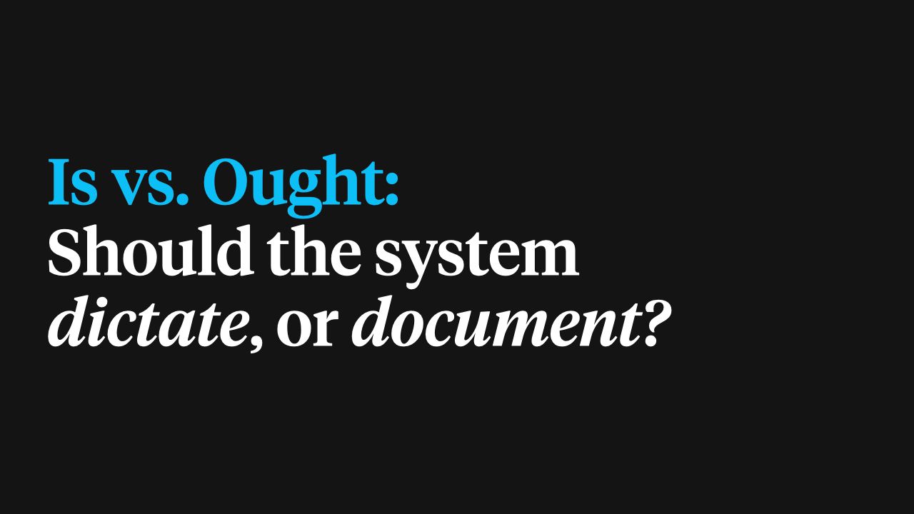 Is vs. Ought