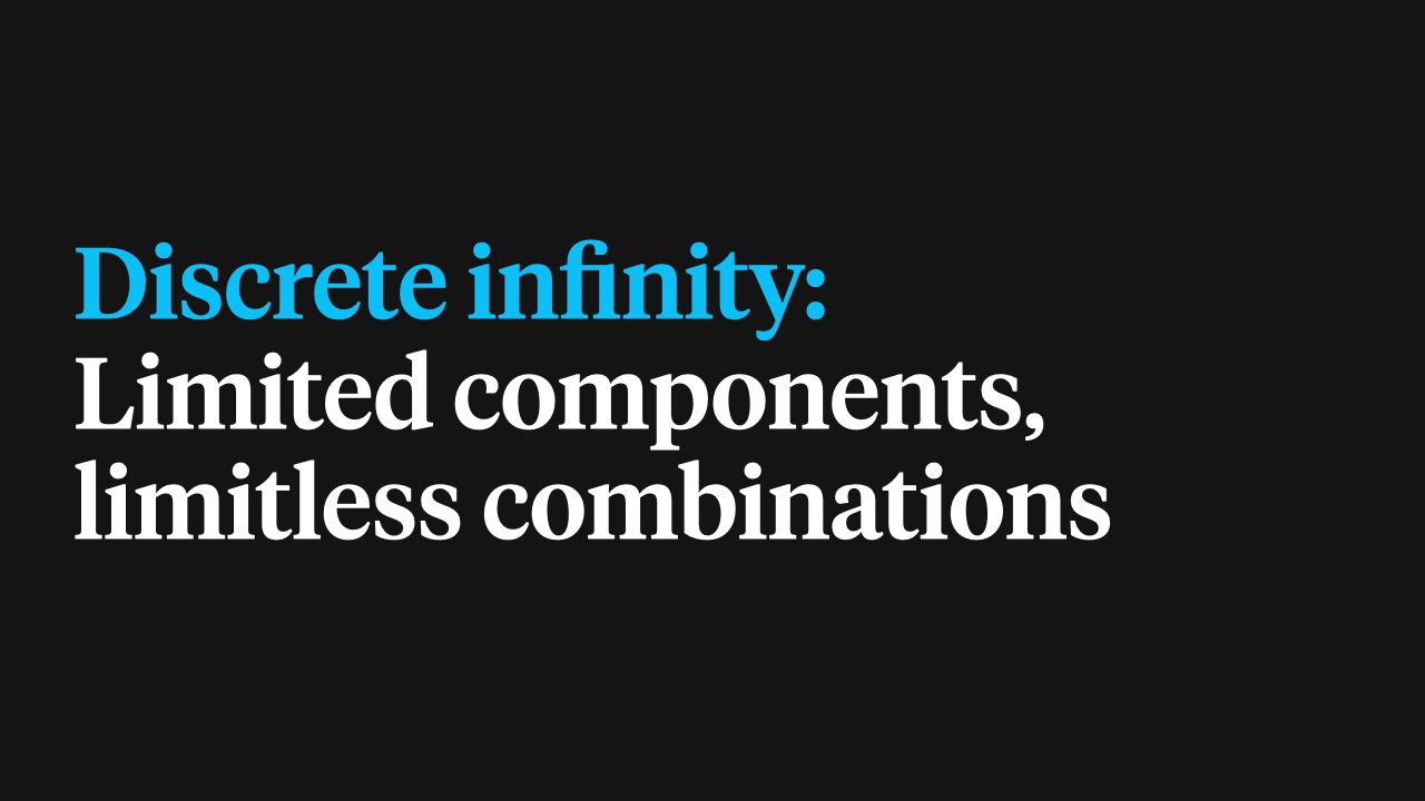 Discrete infinity